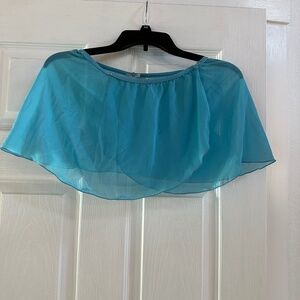 Turquoise ballet wrap skirt size small
